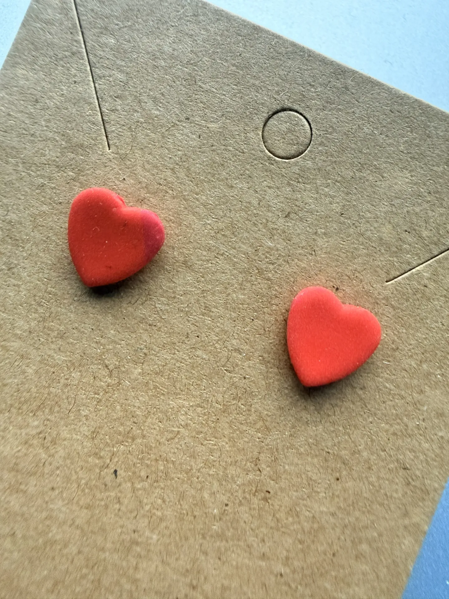 Steker hartjes oranje-rood